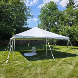 20' x 20' Frame Tent Rental Package (40 People)