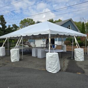 20' x 30' Frame Tent Rental Package (60 People)