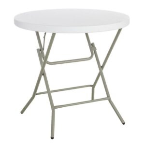 32" Round White Table